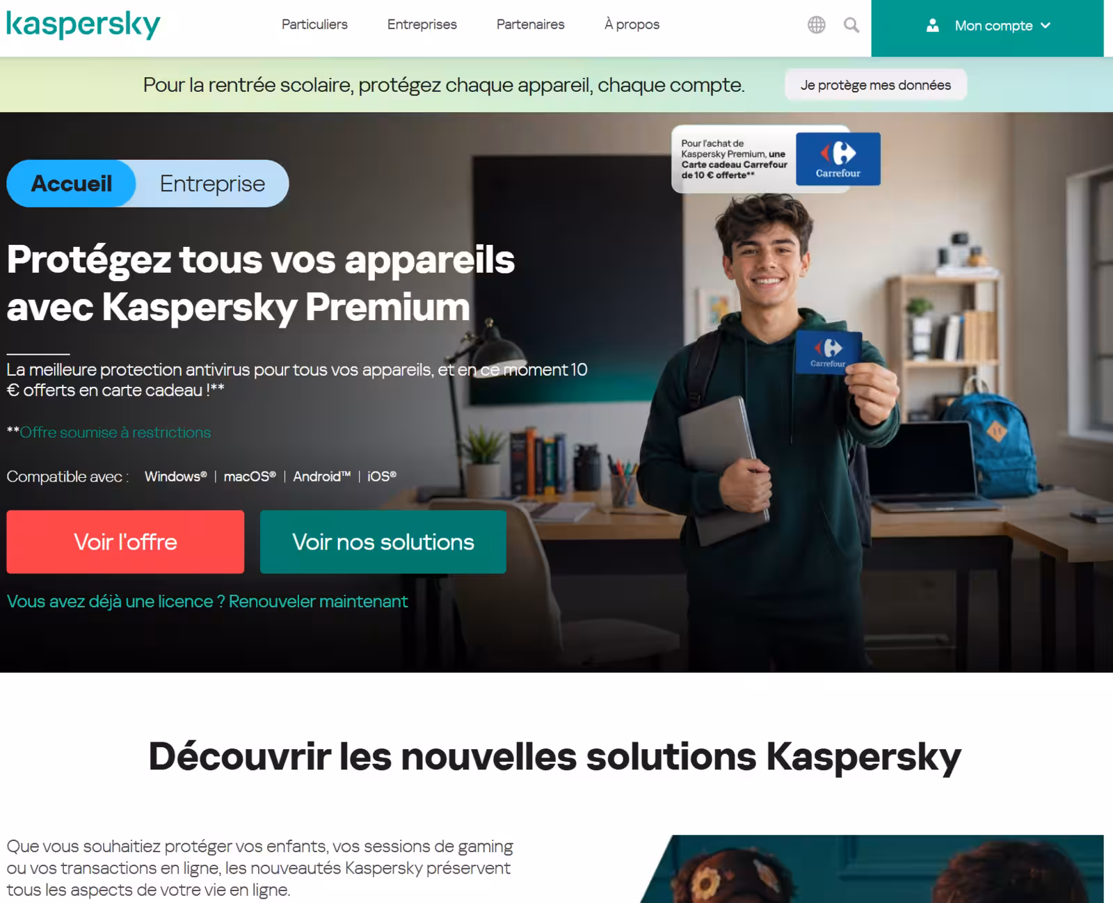 Distribution des licences Kaspersky en Afrique, automatisée via l'API 2Checkout