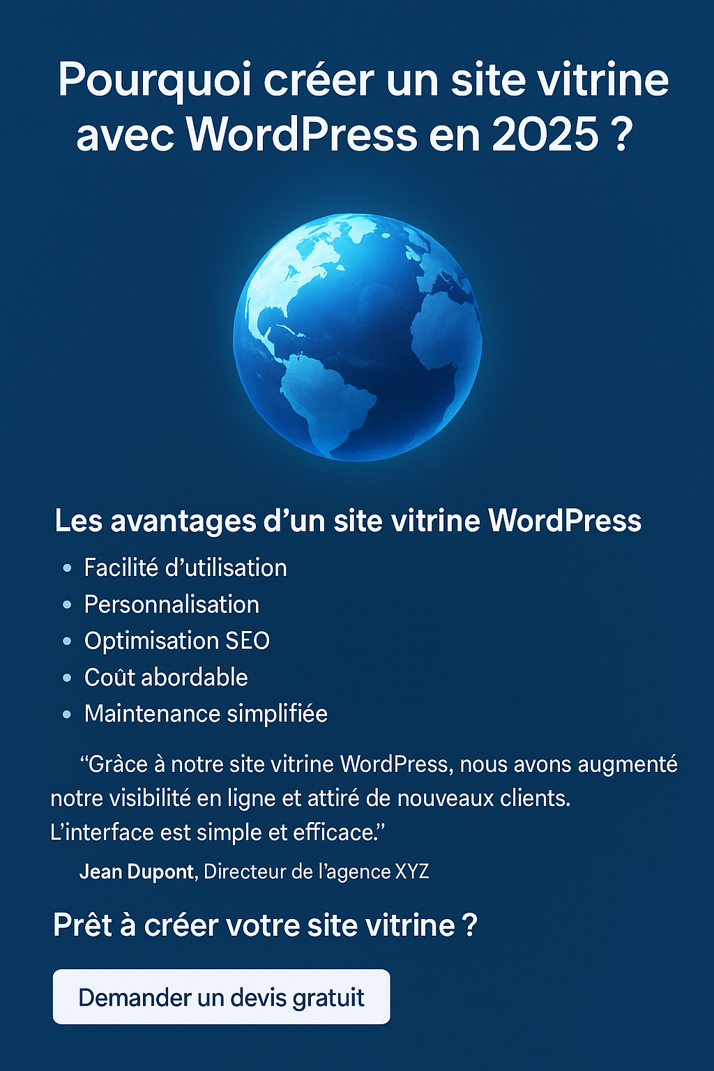 Site vitrine avec WordPress en 2025, qui choisir ?
