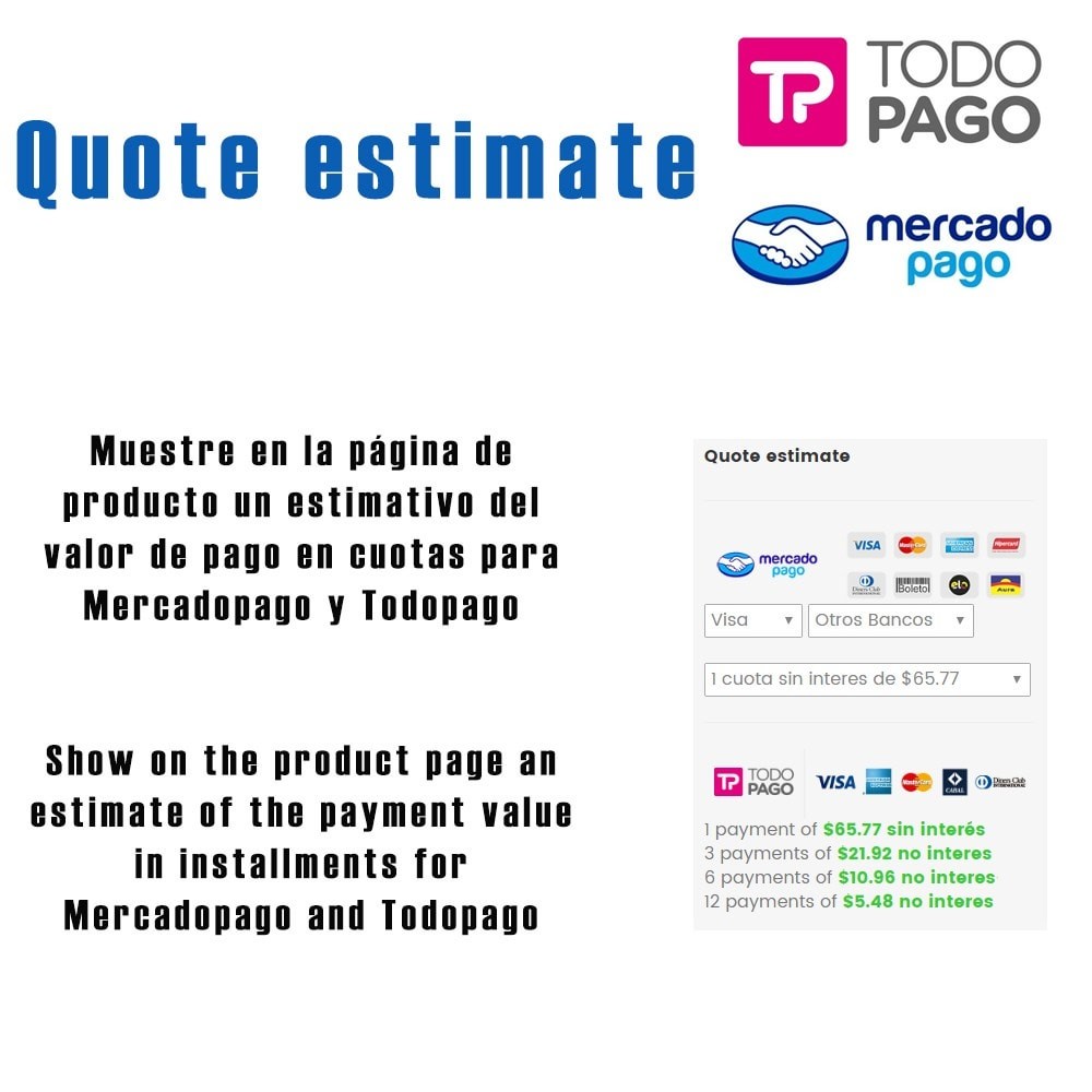 Module Calc Quote Mercadopago / Todopago
