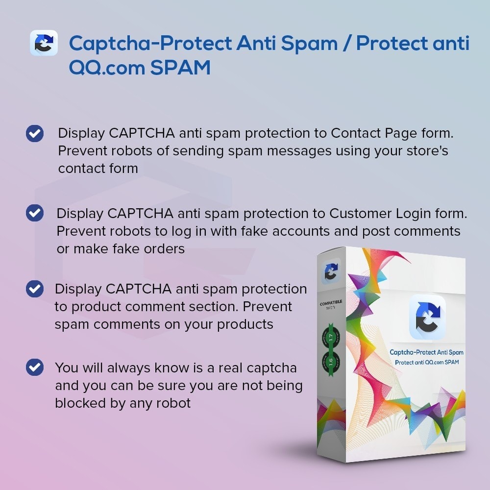 Module Captcha-Protect Anti Spam / Protect anti QQ.com SPAM