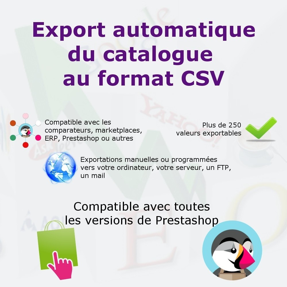 Module Export du catalogue au format CSV