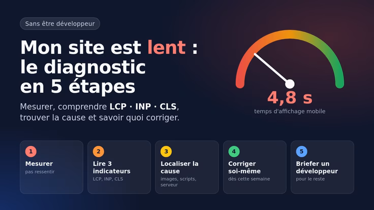 Mon site est lent : le diagnostic en 5 étapes simples
