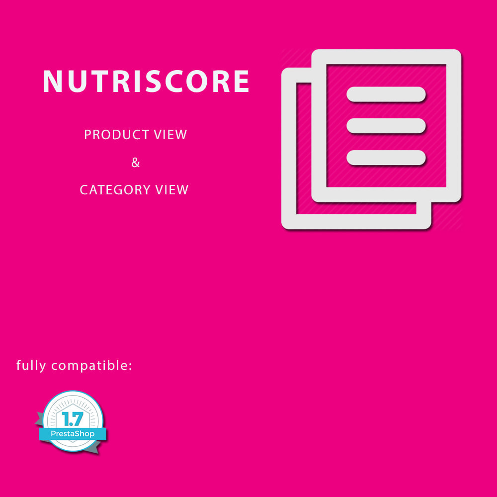 Module Nutriscore - Add product nutritional values