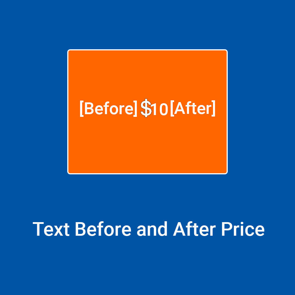 Module Text Before and After Price