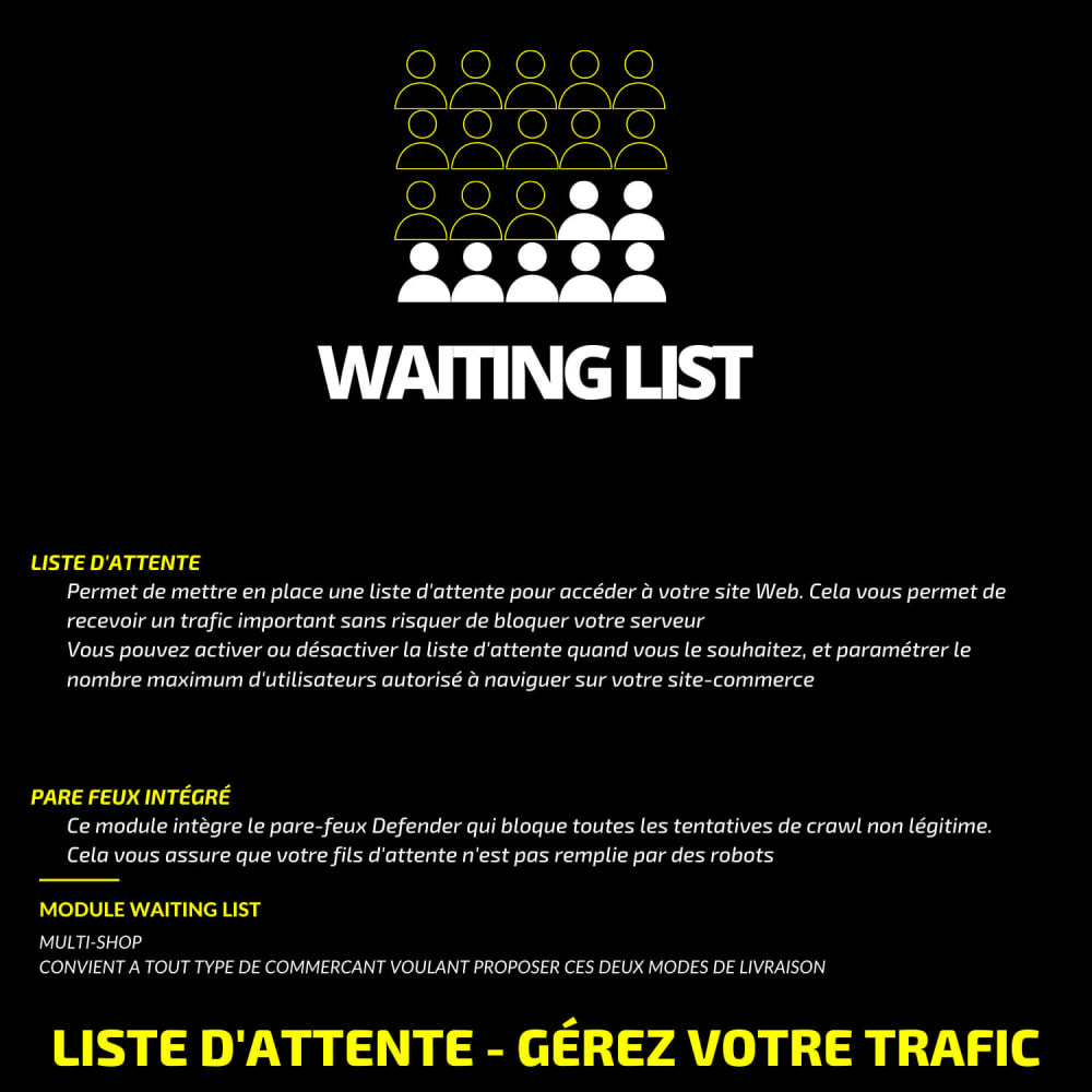 Module Waiting list - gérez votre trafic