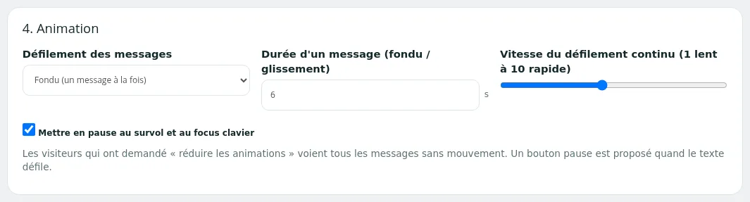 Section « 4. Animation »