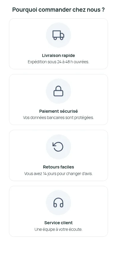 Blocs de réassurance sur un écran de téléphone