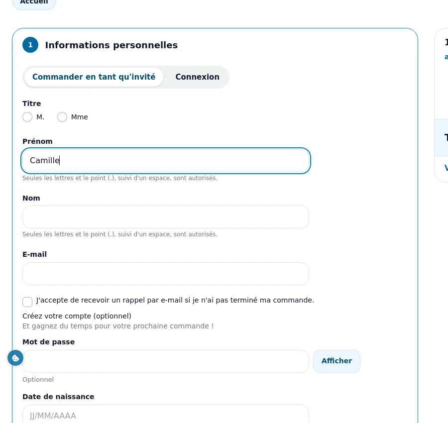 Case de consentement RGPD au paiement
