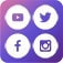 Module Smart Social Media Buttons (Icons), Multi-themes