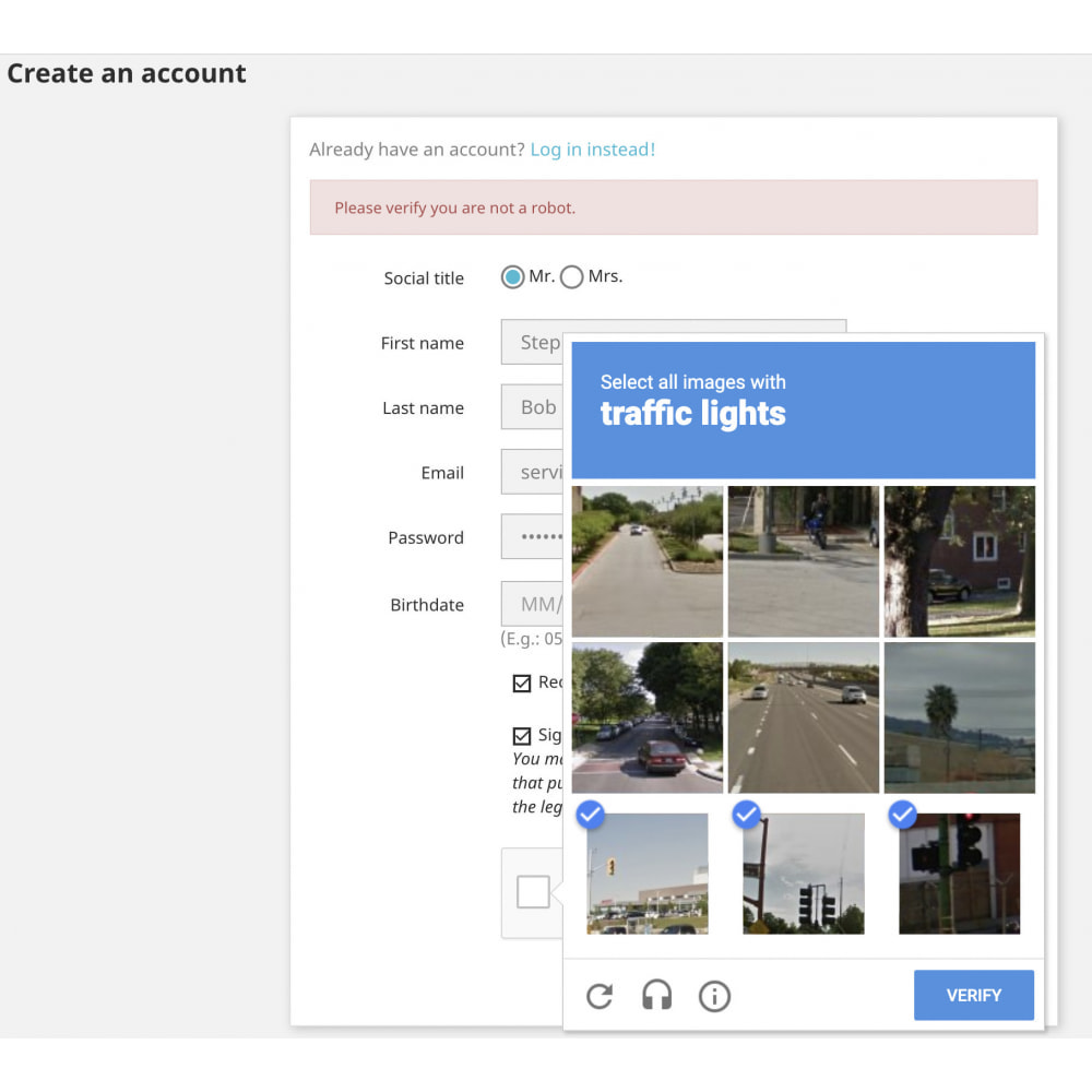 Module Google reCAPTCHA Security Captcha Spam Protection
