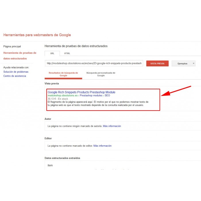 Module Google Rich Snippets for Products [schema.org markup]
