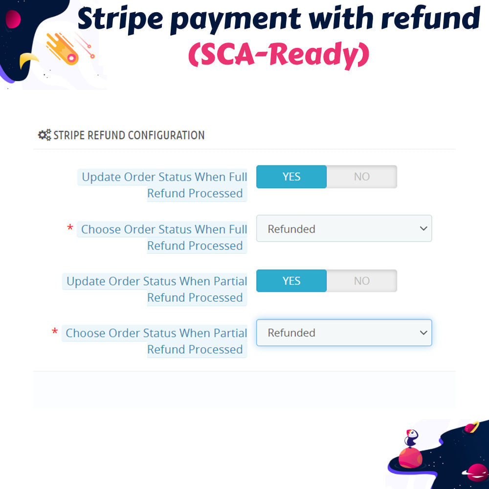 Module Stripe payment with refund (SCA-Ready)