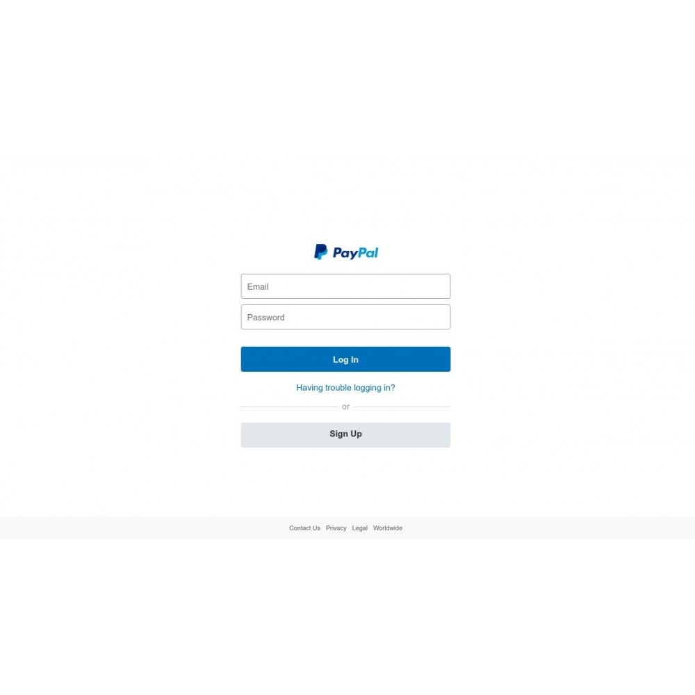 Module PayPal Payments Standard