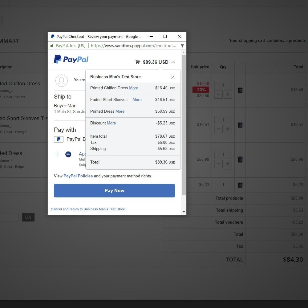Module PayPal Checkout
