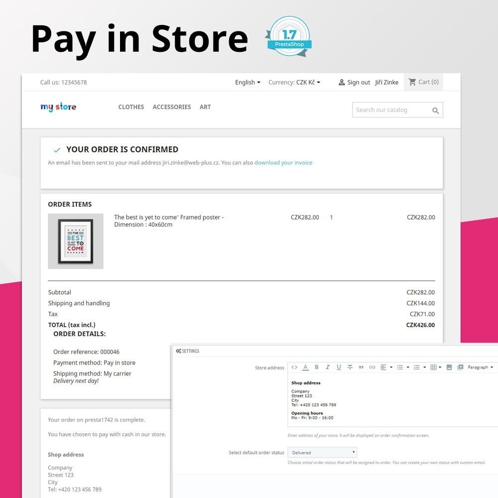 Module Pay in store