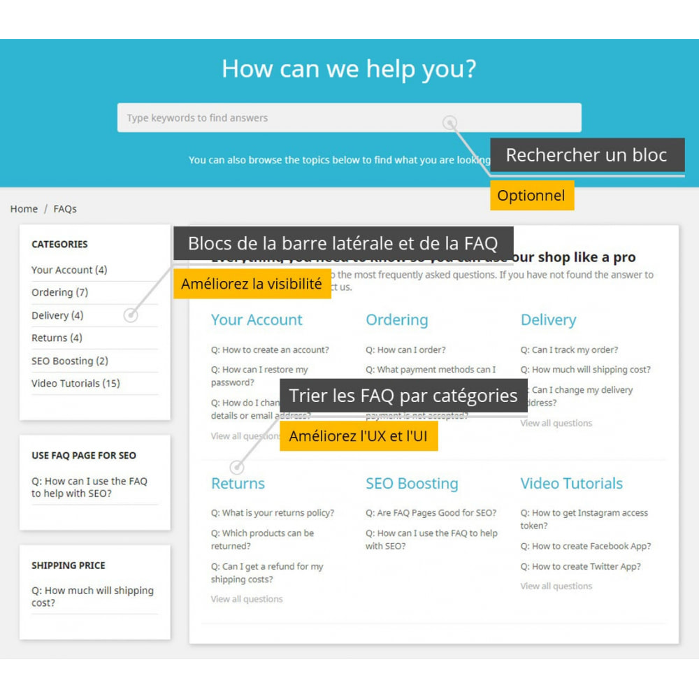 Module Foire Aux Questions (FAQ) Pro