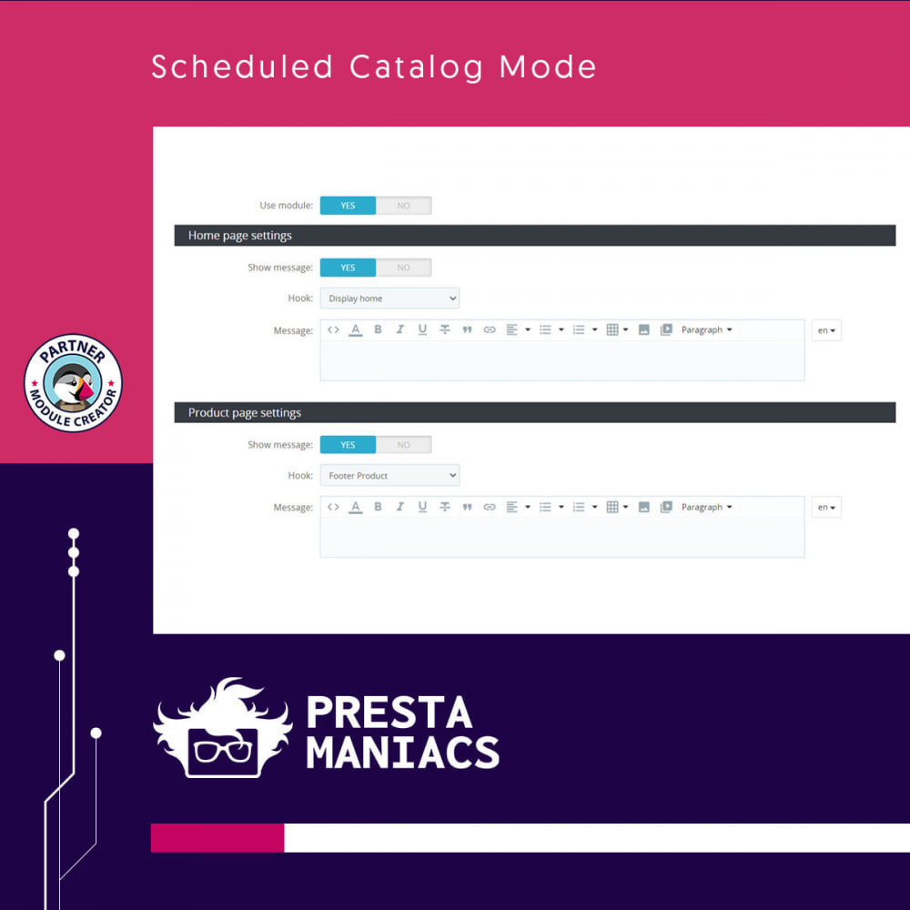 Module Scheduled Catalog Mode