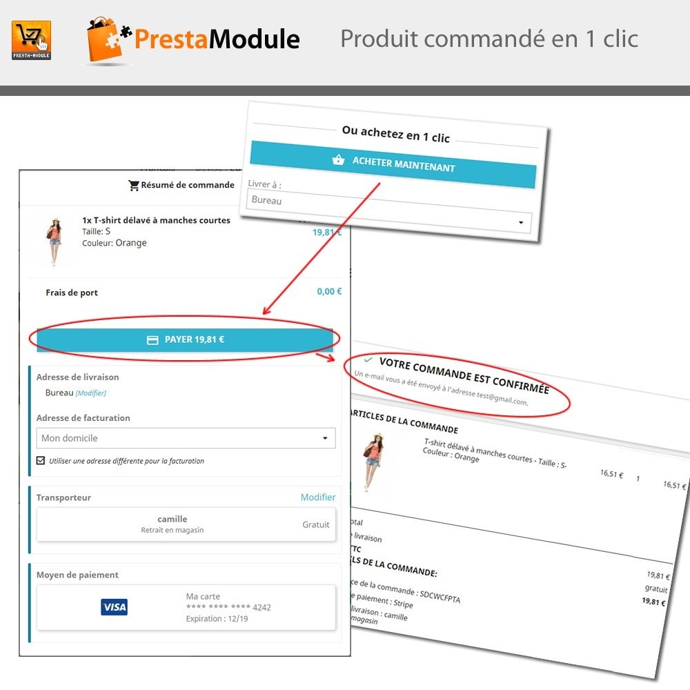 Module One Click Order - Achat en un clic