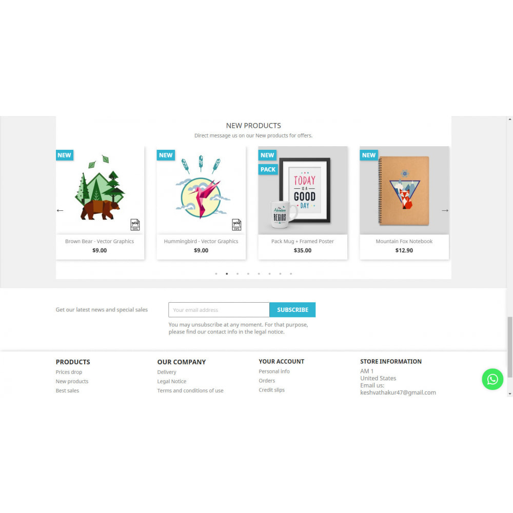 Module New Products - Carousel and Responsive
