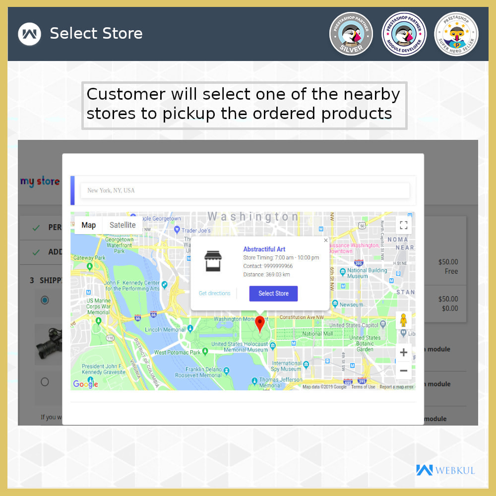 Module Localisateur de magasin-Collecte de magasin,Google Map