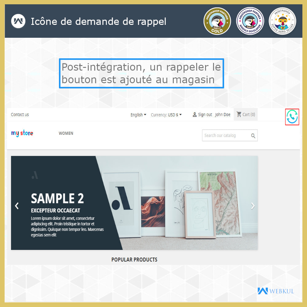 Module Demande de rappel