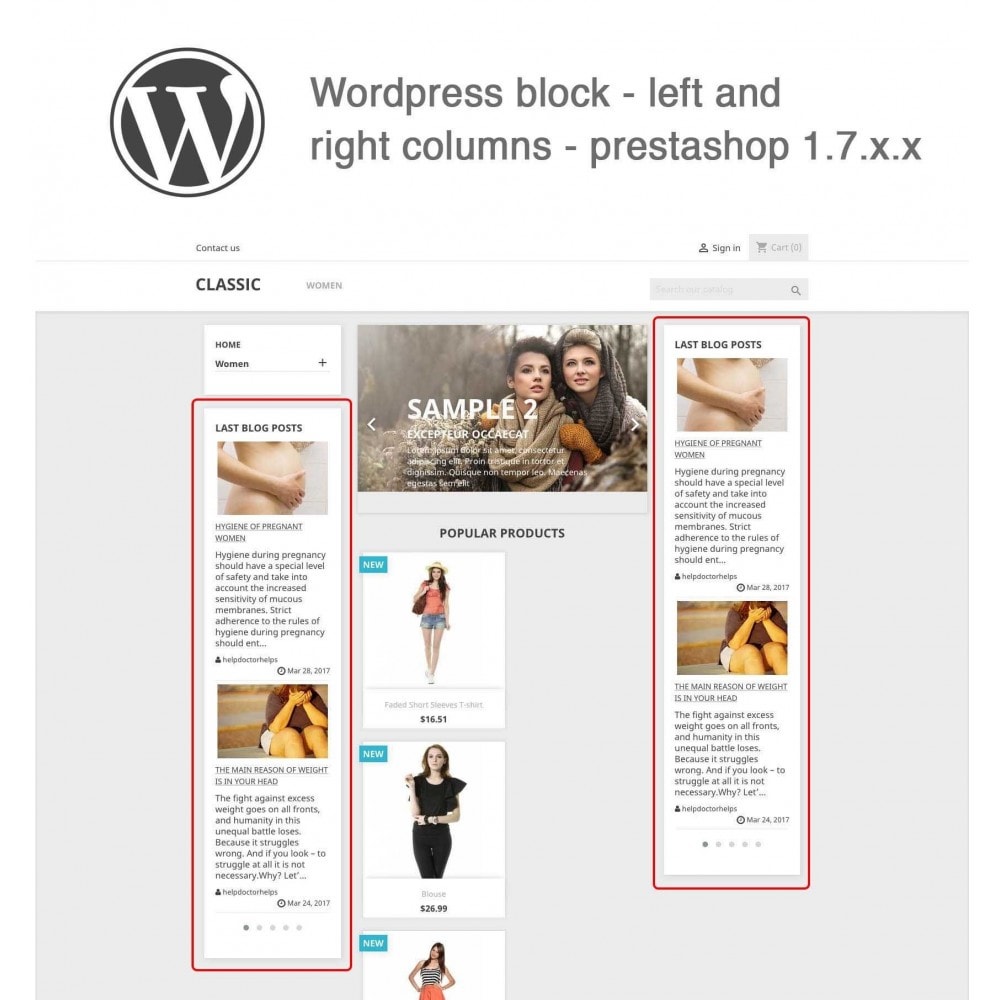 Module Block Last Wordpress Blog Posts