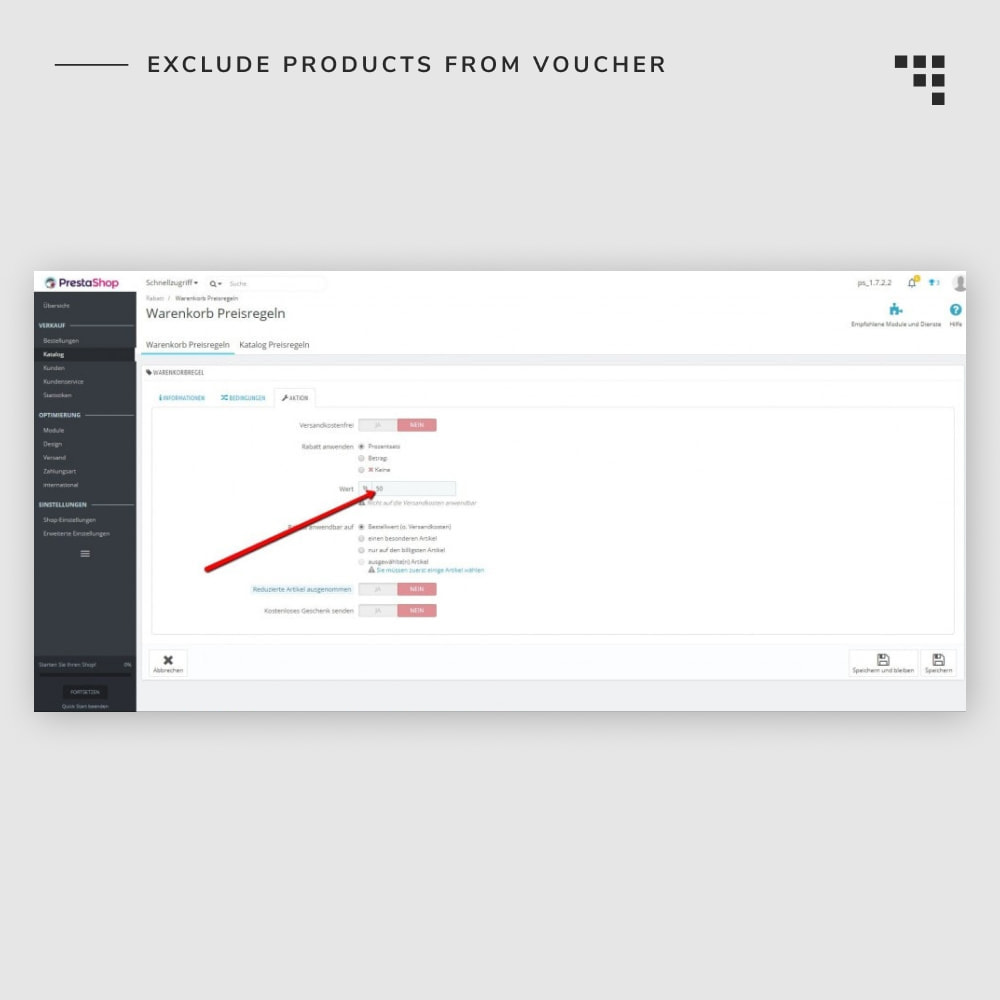 Module Exclude Products from Voucher