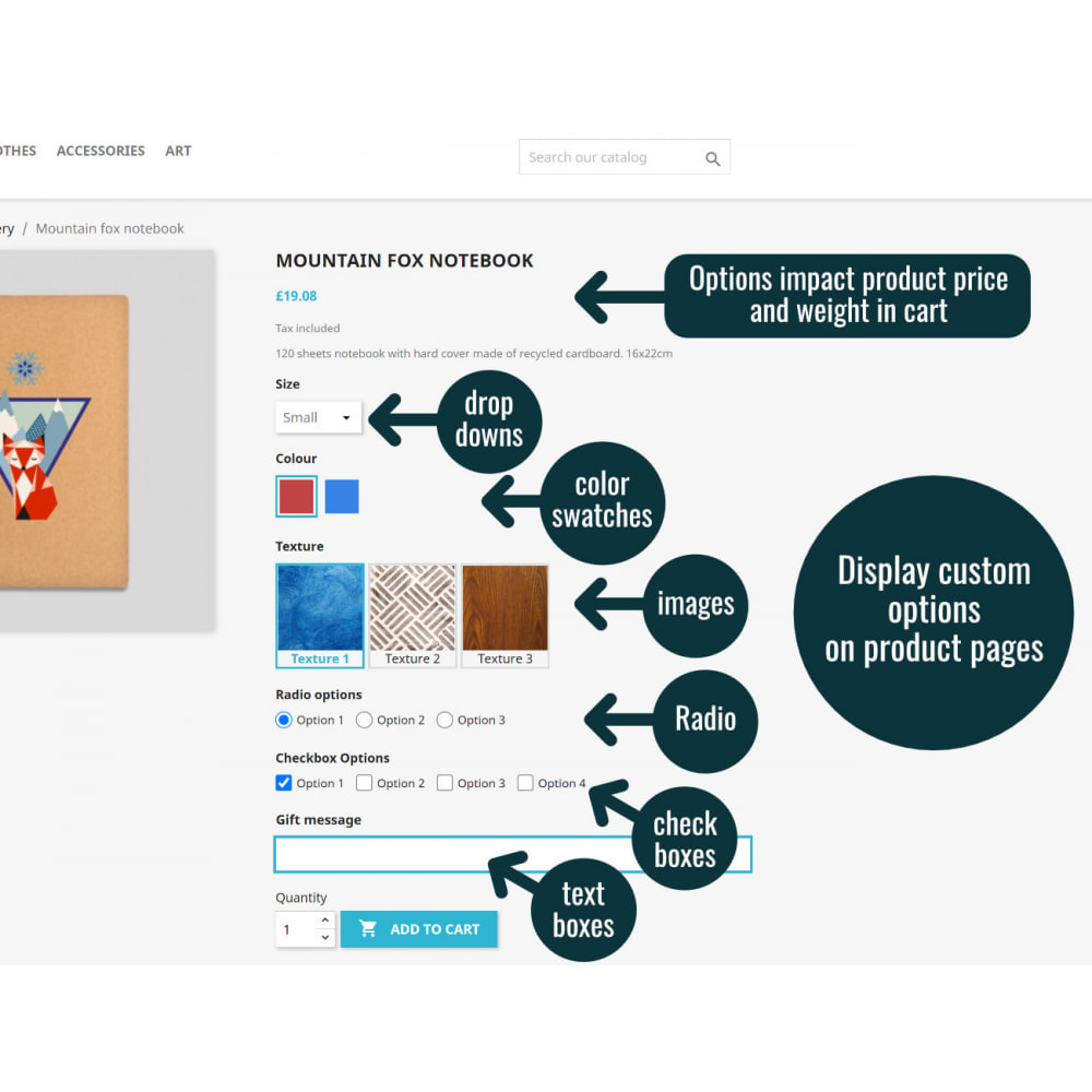 Module Product Custom Options / Attributes