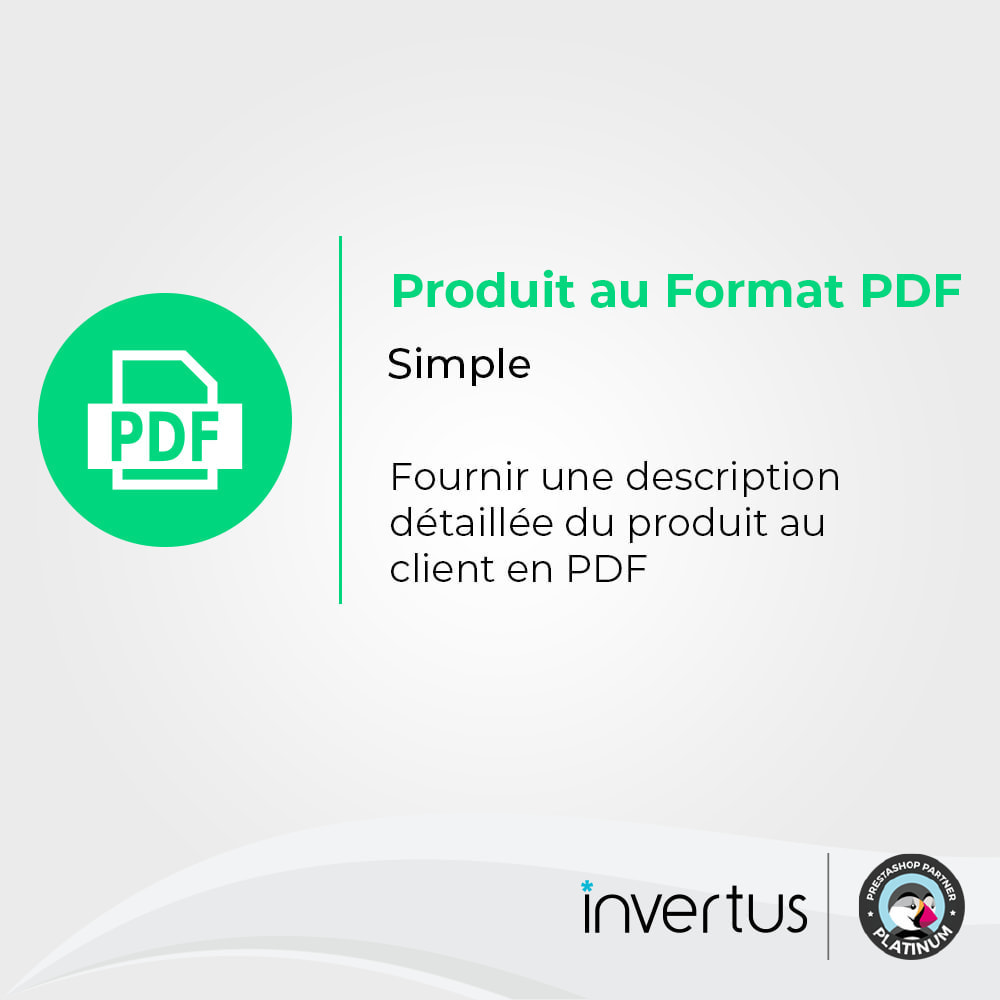 Module Produit en PDF - convertir, télécharger, imprimer