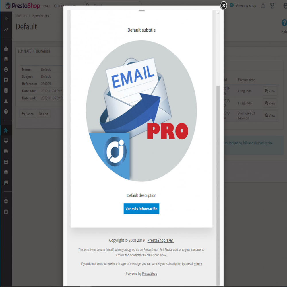 Module Mailing newsletter Pro