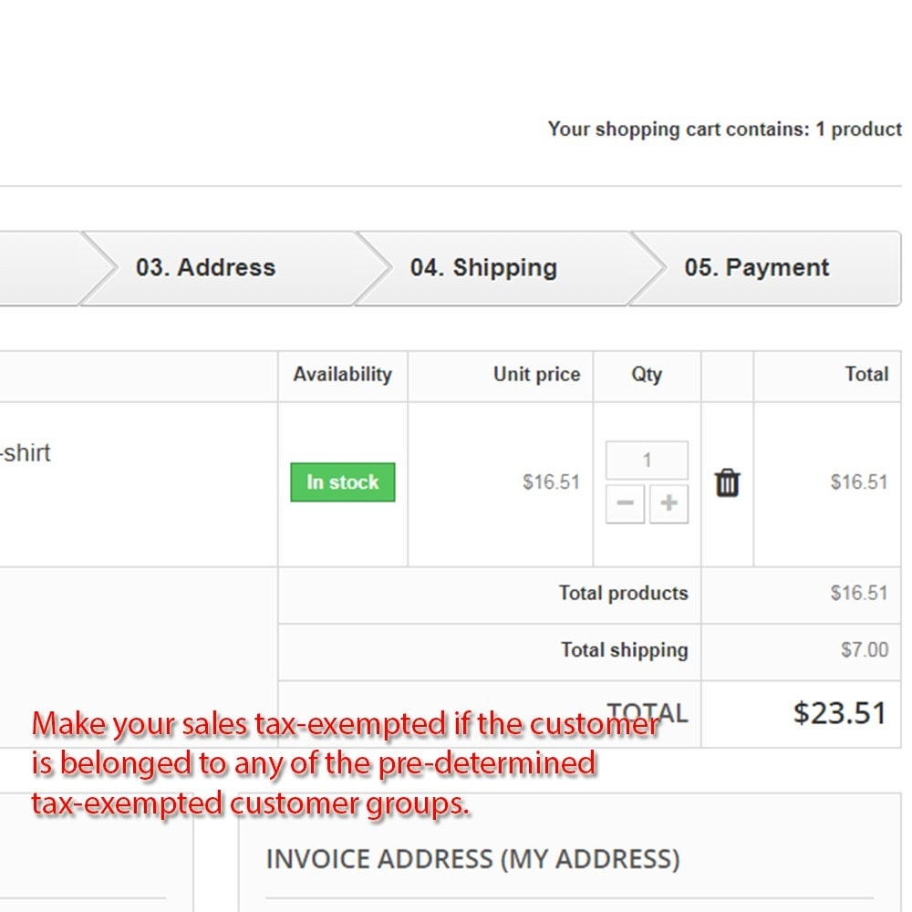Module Tax Exempt Customer Groups (Invoice Without Tax)