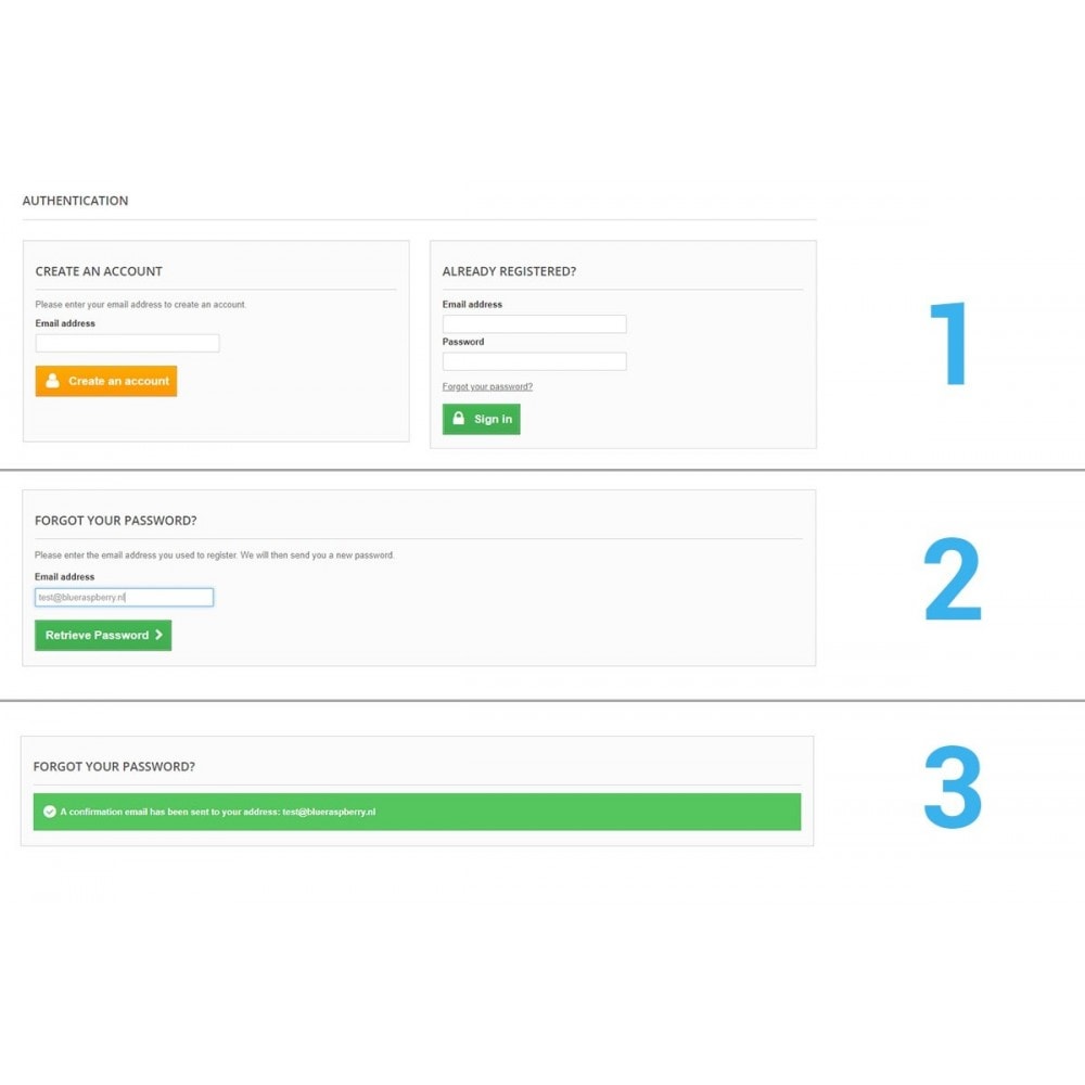 Module Easy and Secure Password Recovery