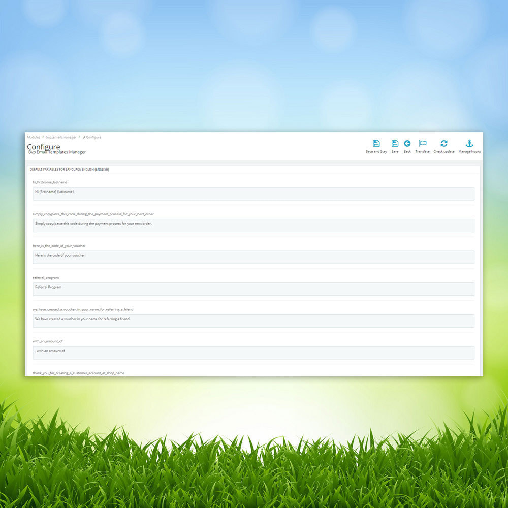 Module BVP Email Templates Manager Pro