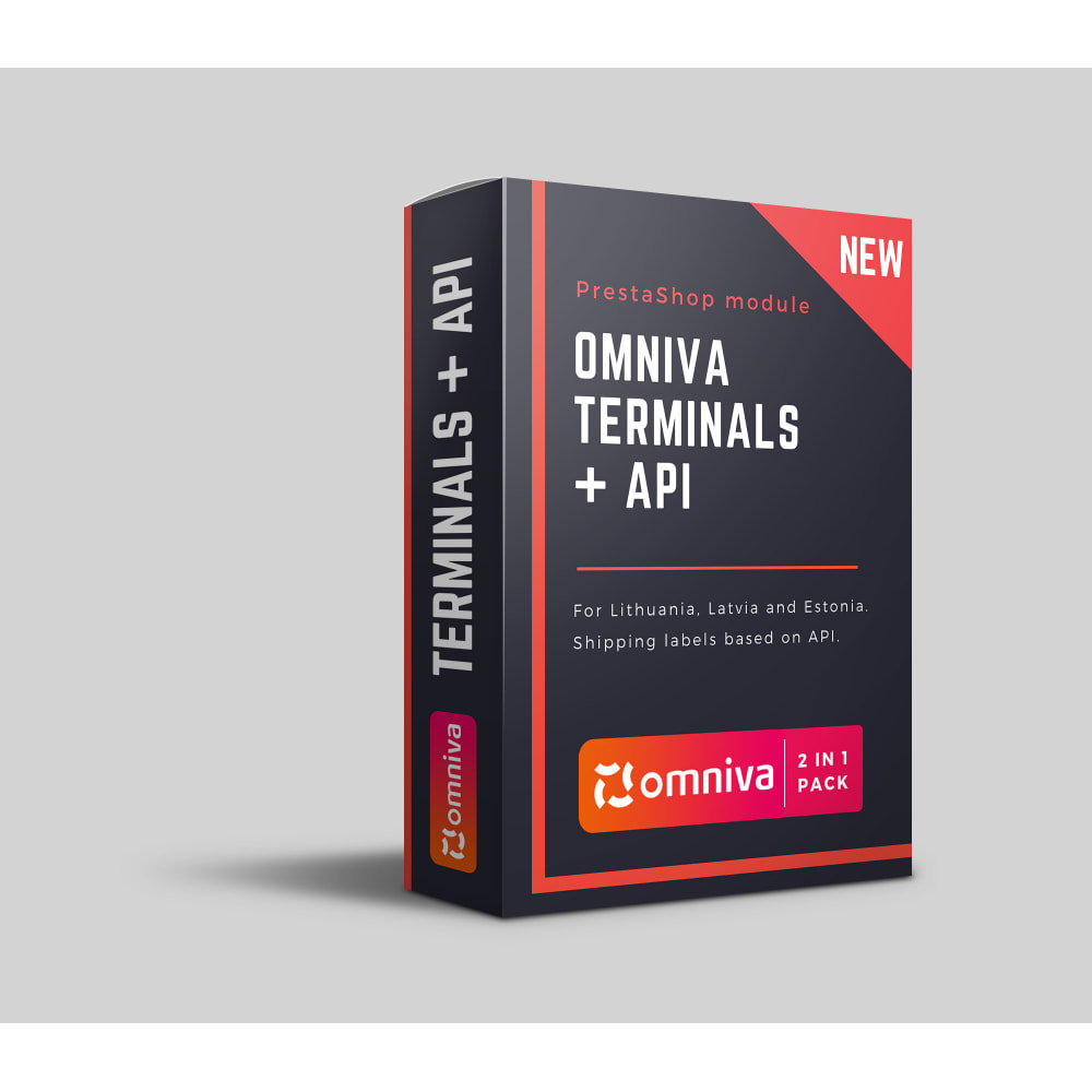 Module Omniva Terminals + API based automatic shipping labels