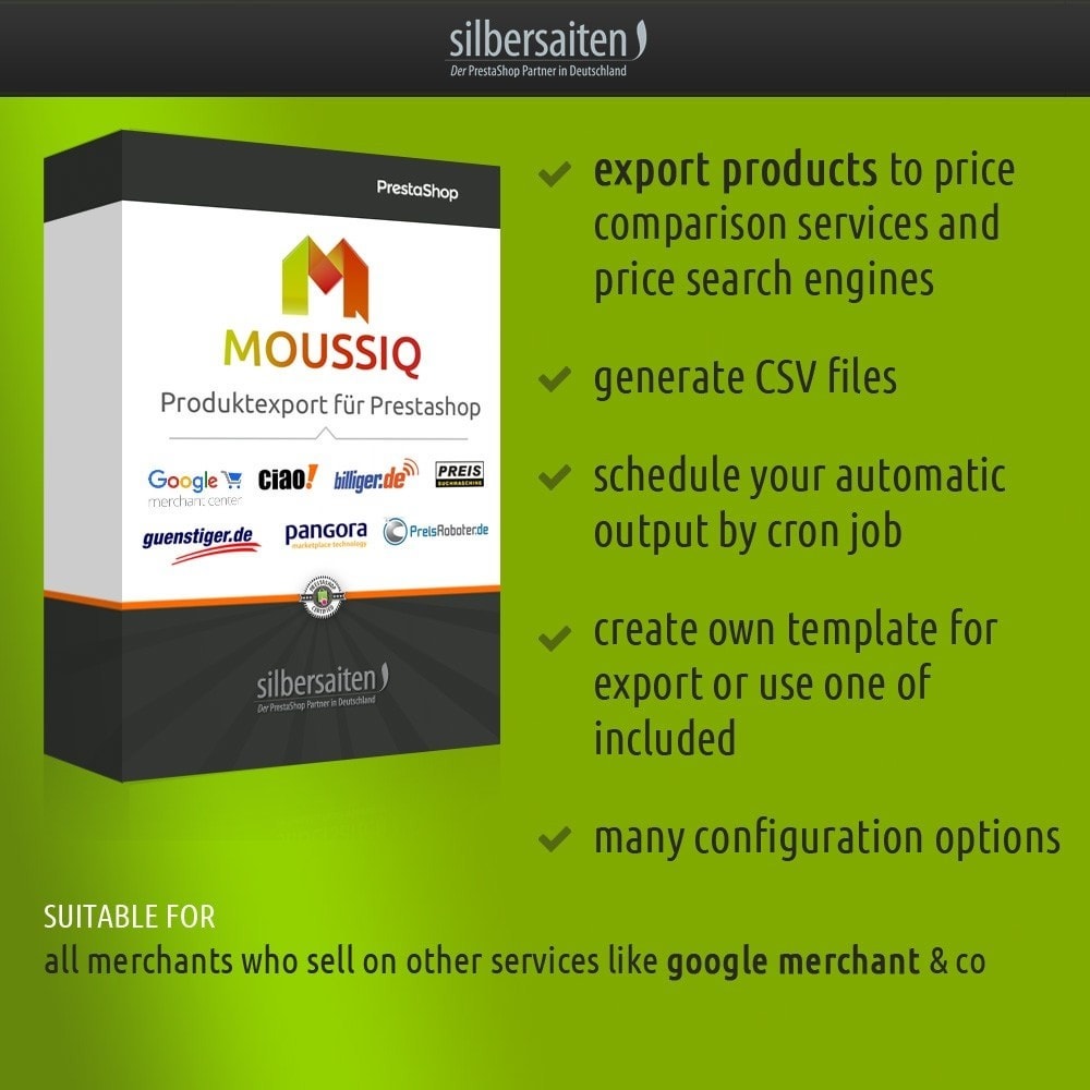 Module Moussiq - Export CSV produit étendu