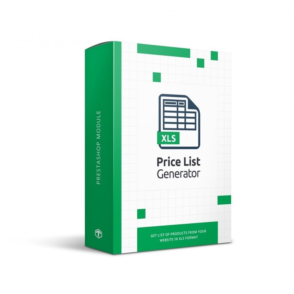 Module Price List generator - CSV, XLS, Excel Export