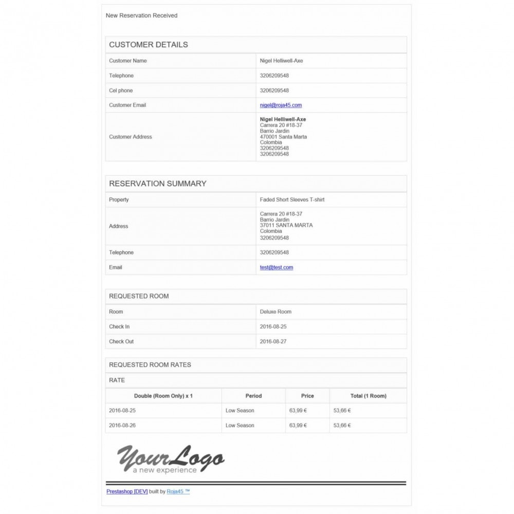 Module Roja45: Property Rental & Booking Manager