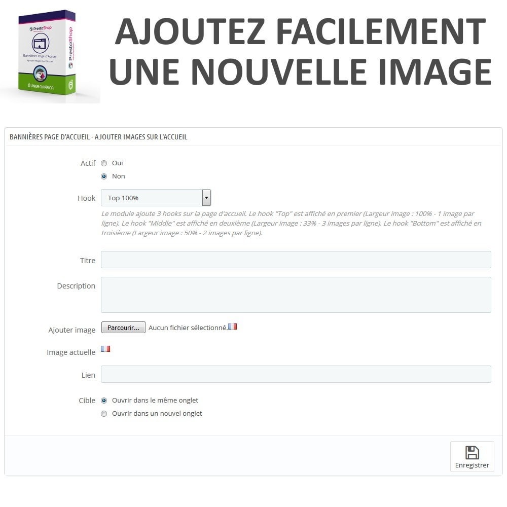 Module Bannières Page d'Accueil - Ajouter Images sur l'Accueil