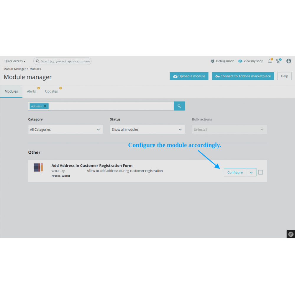 Module Add Customer Address On Registration Form