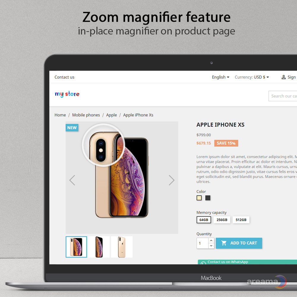 Module Amazing gallery: responsive images gallery + Zoom
