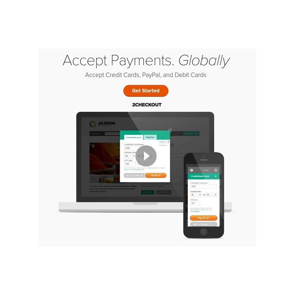 Module 2checkout payment gateway / PayPal & Credit Card online