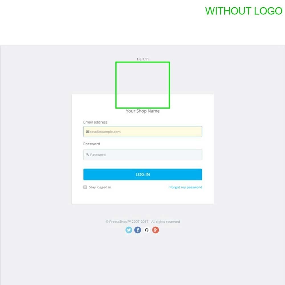 Module Customisation de la page login du Back-office