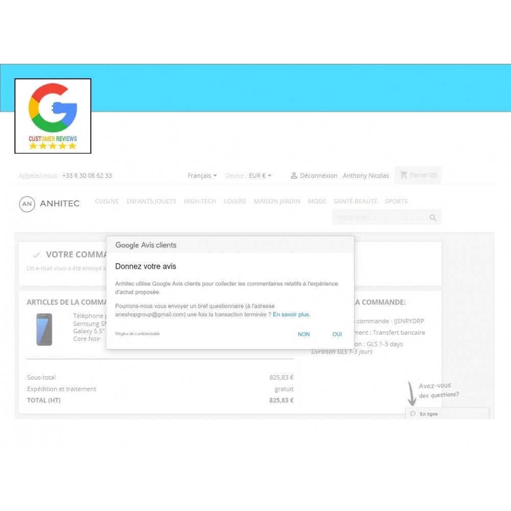 Module Google Avis Clients
