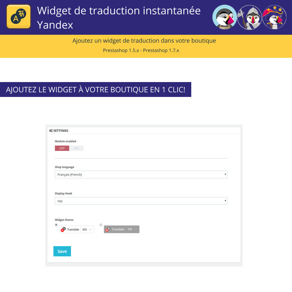 Module Yandex Translate Widget