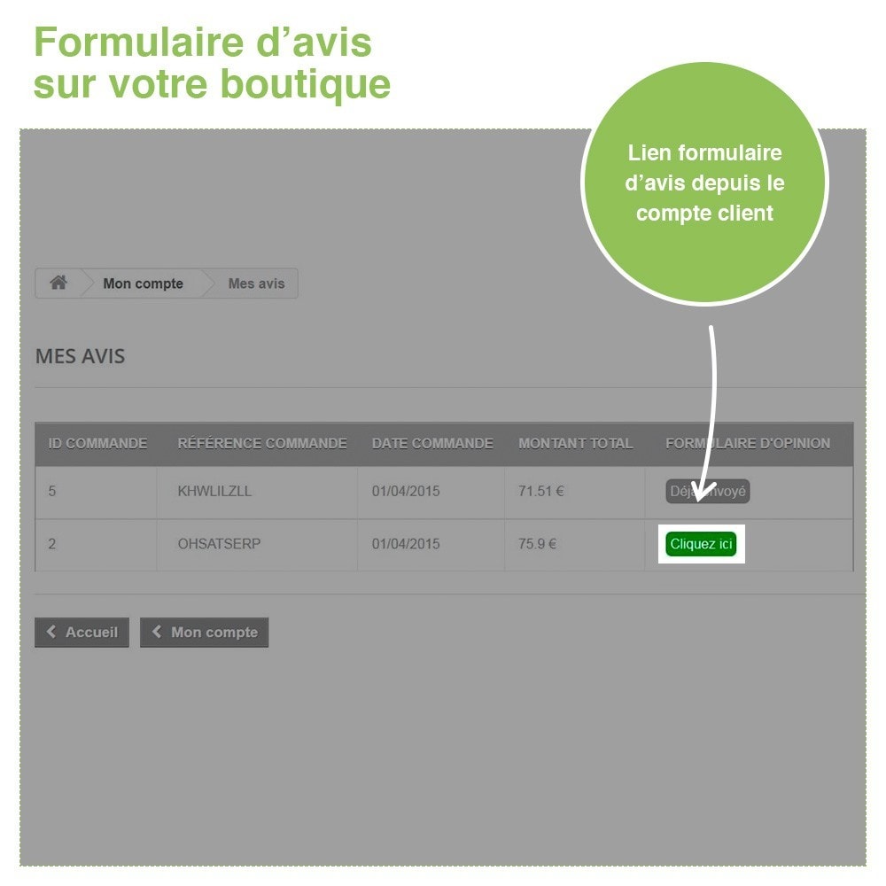 Module Avis Boutique + Avis Produits + Google Rich Snippets