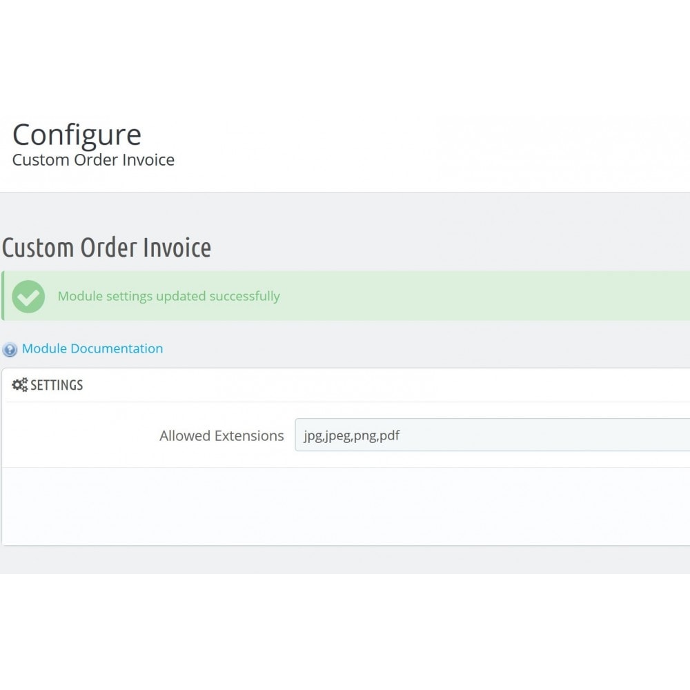 Module Custom Order Invoice & Files