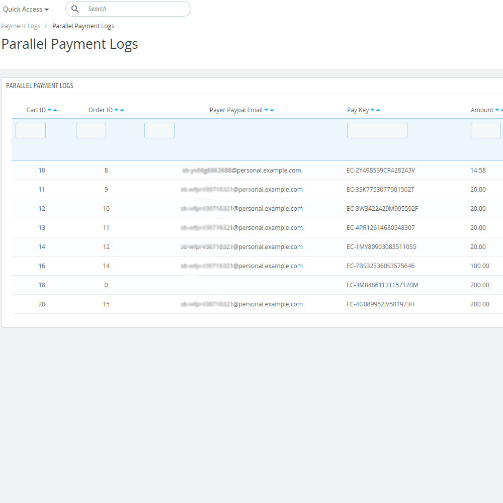 Module Agile Paypal Parallel Payment