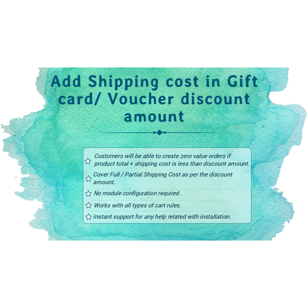 Module Add Shipping cost in Gift Card/ Voucher Discount amount