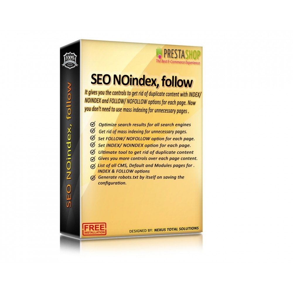 Module SEO NOindex,follow (handles Duplicate content)