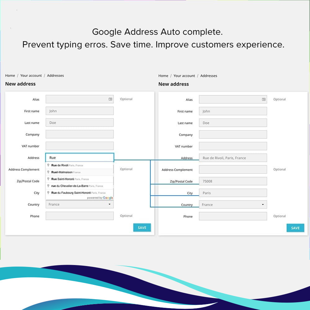 Module Google Address Autocomplete